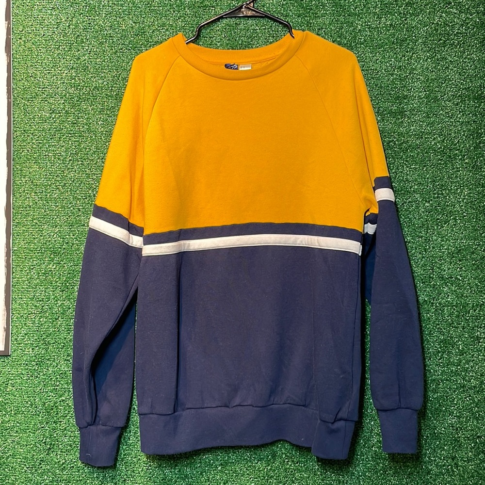 Mens sweatshirt blue / yellow